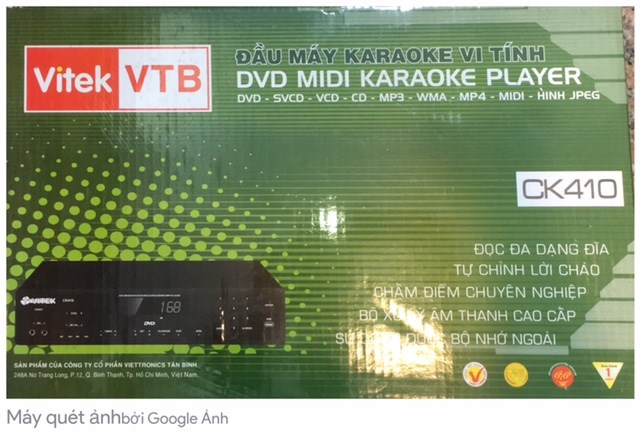 Đầu DVD Karaoke Vitek CK410